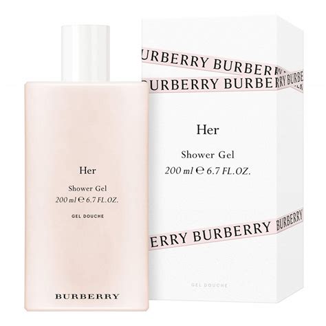 burberry her body wash.